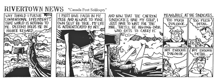 Love the art in this strip! Lots of writers and artists can relate to this situation, I think.